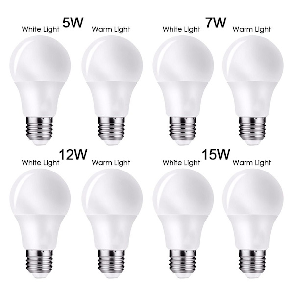 LED Pære Pendel Pærer 7WWARM LYS VARMT LYS 7WWarm Light