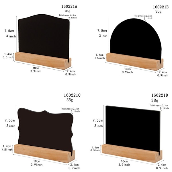 Mini Blackboard meddelandeskylt C C C