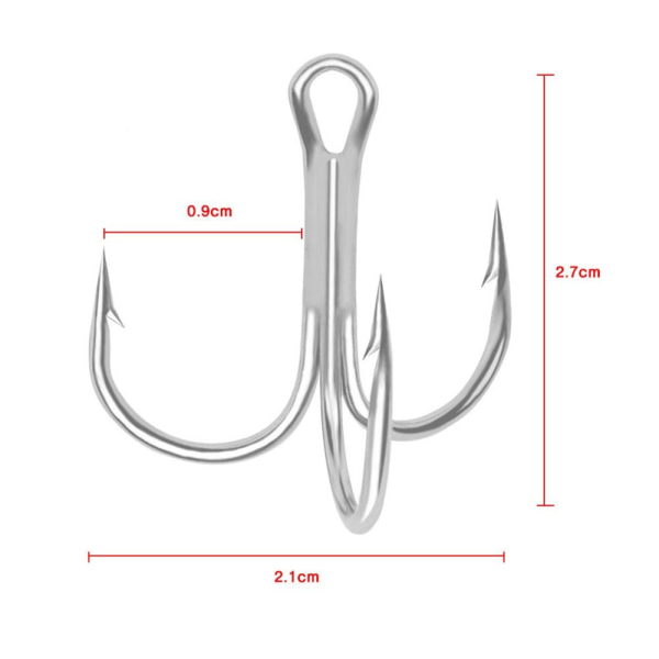 50 st/ set fiskkrokar högt kolstål 1 1 1