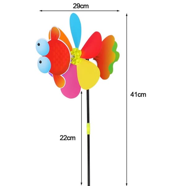 Värikäs Animal Windmills Layout Pinwheels Lelut Plastic Wind