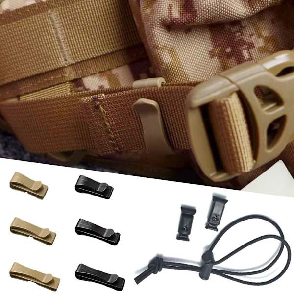 Molle Webbing Spenne Belteendeklips KHAKI 2,5CM Khaki 2.5cm