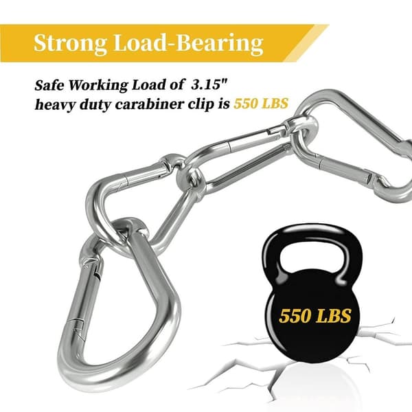 2stk Spring Snap Kroker Karabinkrok Clip Locking Carabiners
