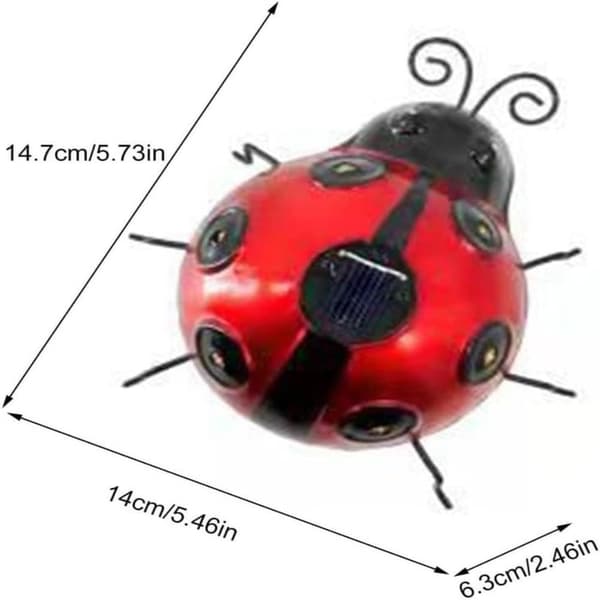 Ladybug Plenlamper Solar LED-lys GUL yellow