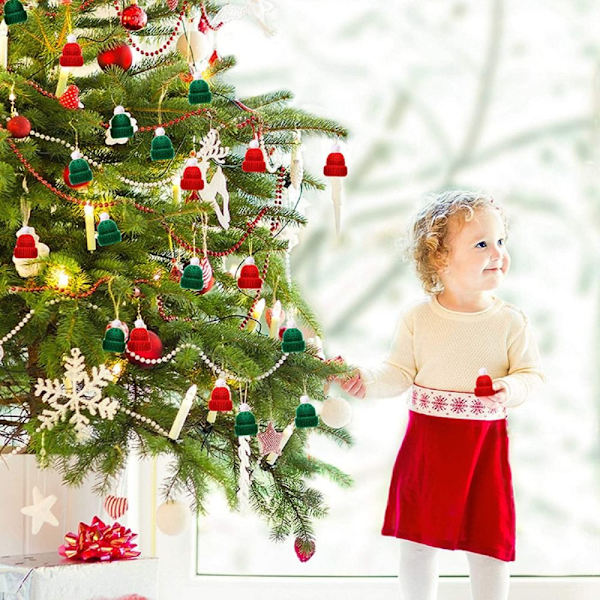 20stk Julehatte Dukkehatte HVID White