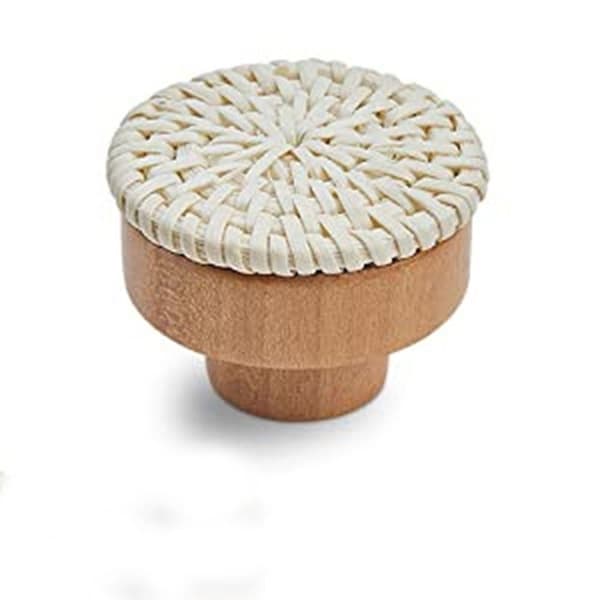 6-pack låddragare Skåp Handtag Wicker Woven Pulls