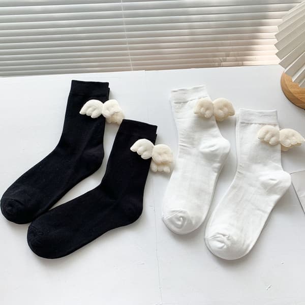 Lange Strømper Midt-rør Strømper HVIDE White