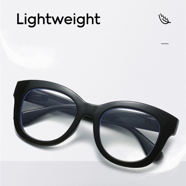 Anti-UV Blue Rays Lasit Tietokonelasit MUSTA black