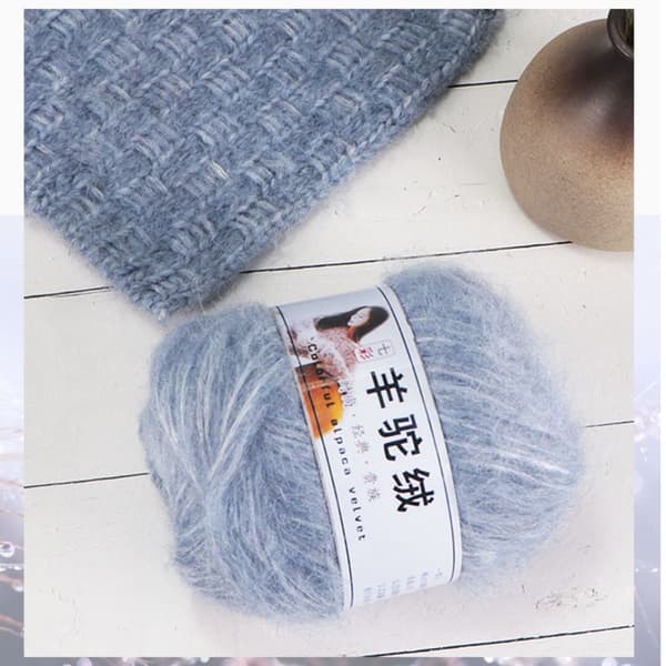 Alpakka Mohair Garn Bomullsgarn 3 3 3