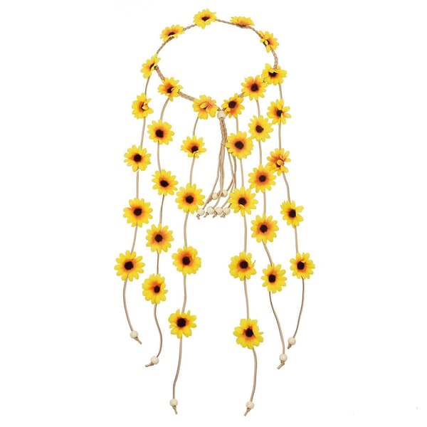 Daisy Tassel Pandebånd Regnbueflettet hårbånd MULTICOLOR Multicolor