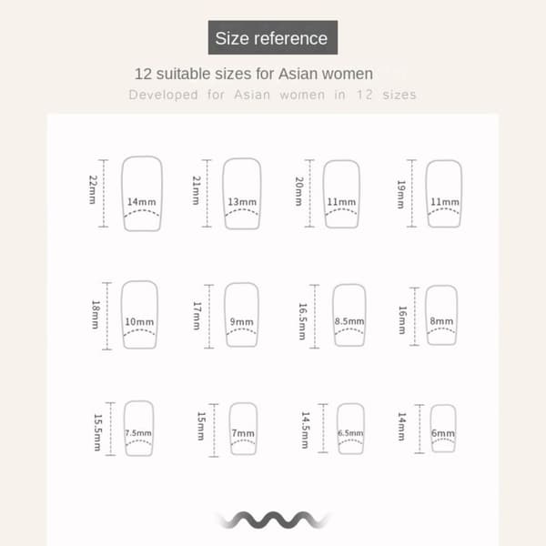 24stk False Nails Long Square W436 W436 W436