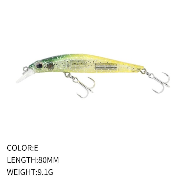 synkende Minnow Baits Fiskekroge E E E
