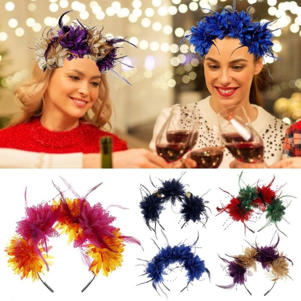 Flower Pannband Bohemian Flowers Wreath FÄRG 5 FÄRG 5 Color 5