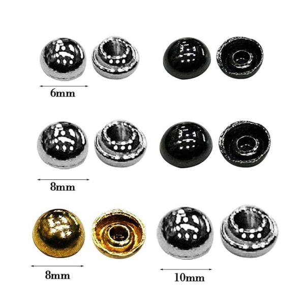 50 kpl metallisoljet Laukut Solki KULTA 8MM Gold 8mm