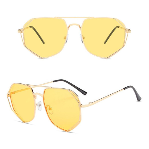 Anti-Blue Light Briller Oversized Briller GULD GULD Gold