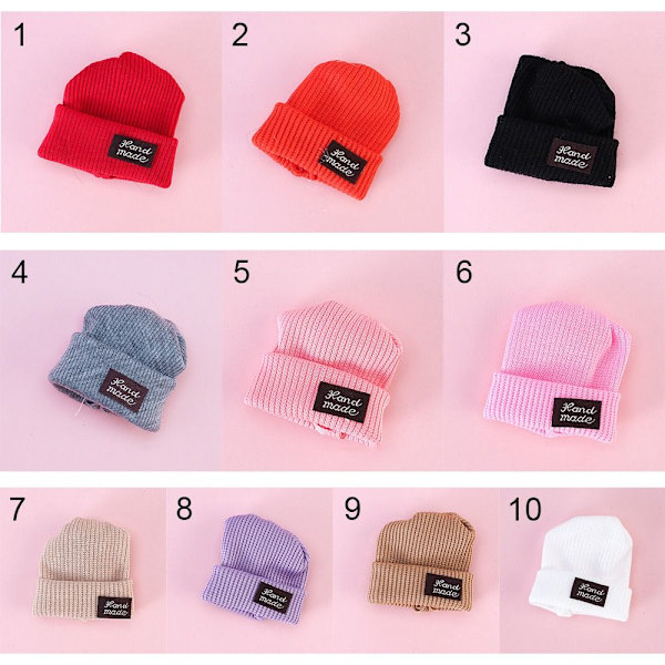 5 st Dockhatt stickad mössa 1 1 1