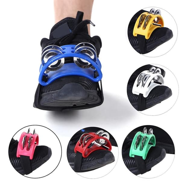 Foot Tambourine Percussion Instruments SORT Black