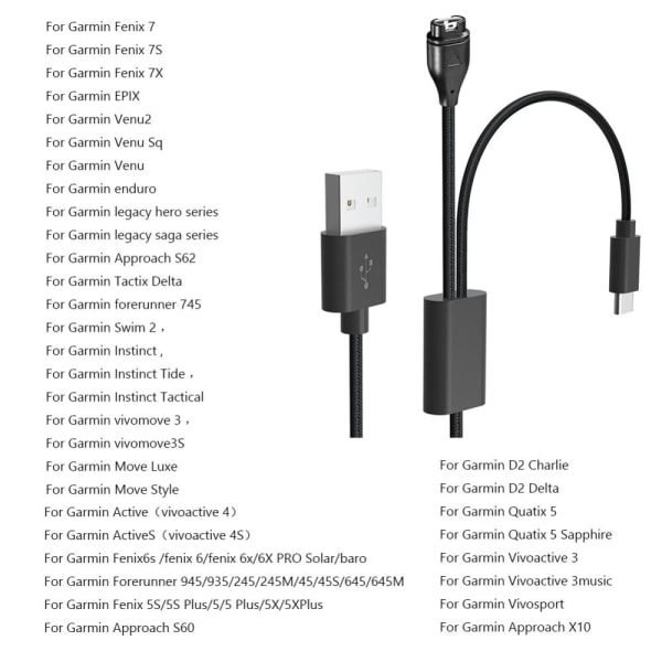 PD Lader USB-kabel Nylonflettet ladeledning