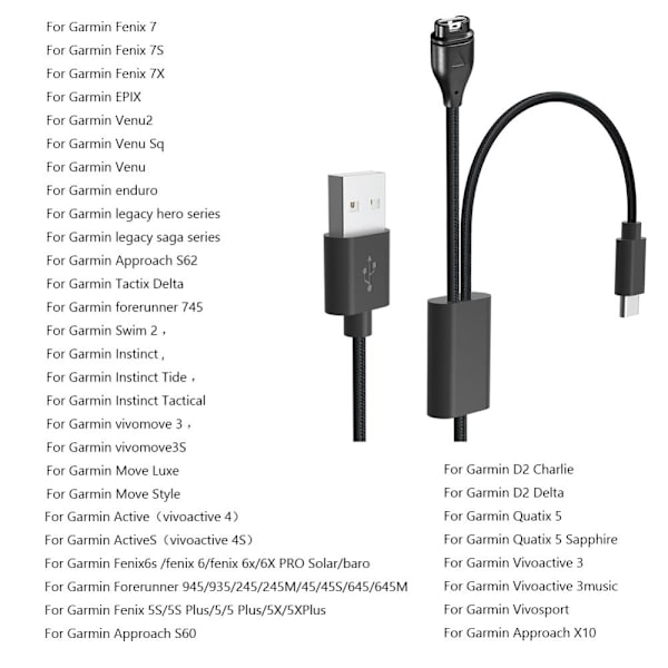 PD oplader USB-kabel Nylonflettet ladeledning