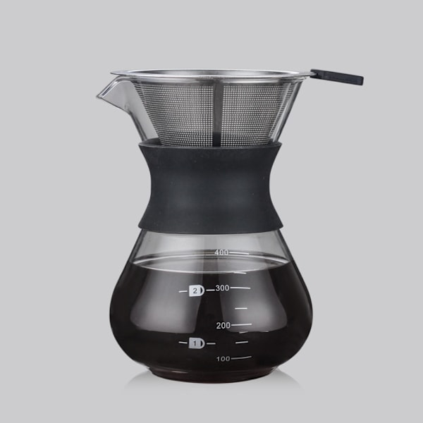Håndbrygget Kaffekanne Glass Kaffekanne 200MLMED FILTER MED 200mlWith filter