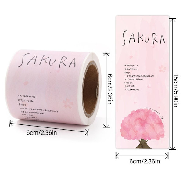 50 kpl Sakura-tervehdystarrat 2 2 2