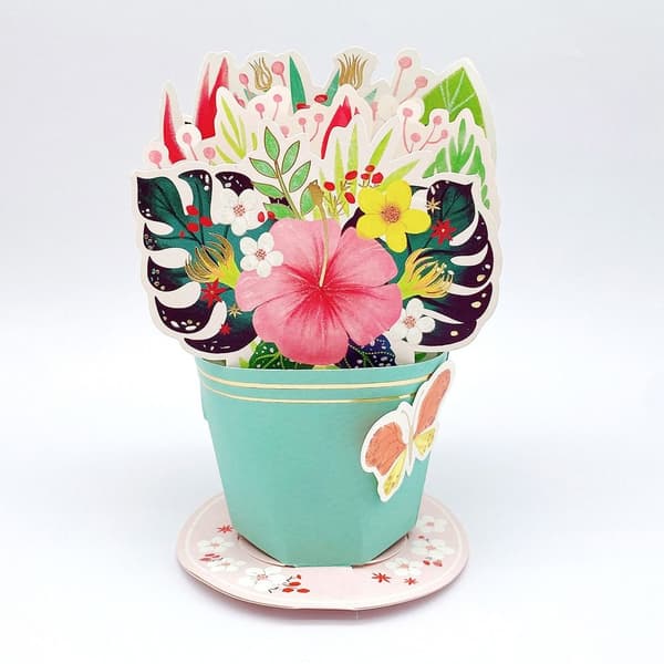 Pop Up bukett papirblomster 04 04 04