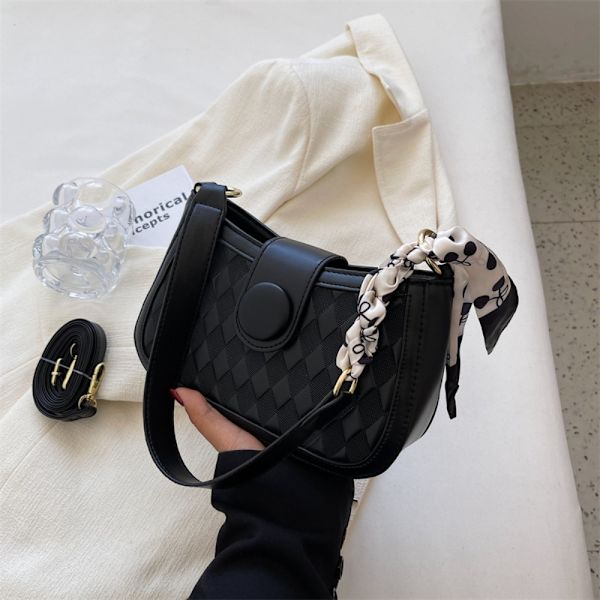 Plaid Small Bag Skuldertaske SORT Black