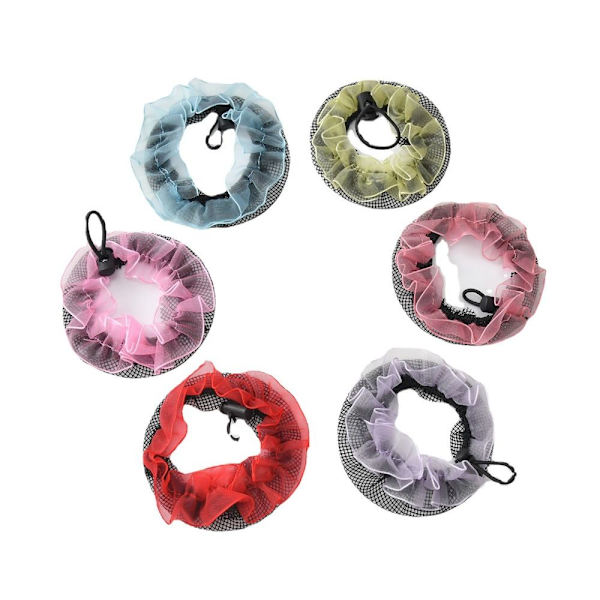 Bun Hår Nät Mesh Bulle cover med dragsko VATTENMELON RÖD Watermelon Red