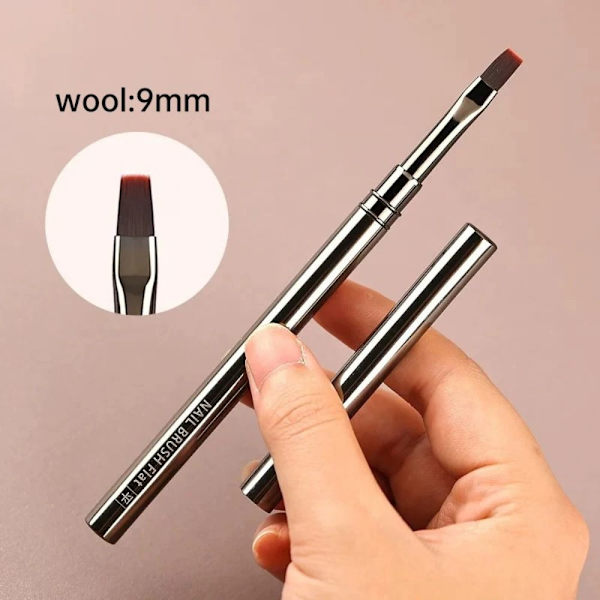 2st Nail Brush Nail Art Liner Borstar Penna FLAT HEAD FLAT HEAD Flat Head