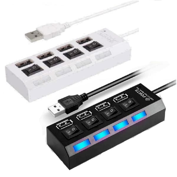 USB -HUB-sovitin MUSTA black