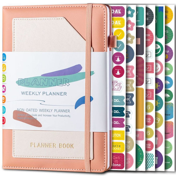 Agenda Planner Selvbindende notesbog SORT black
