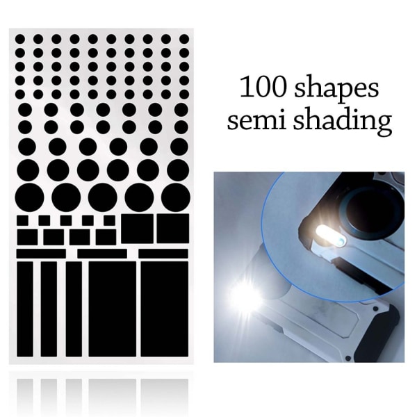 10 KPL Automaattiset tarrat Pimennystarrat B(FULL SHADING) B(FULL B(full shading)