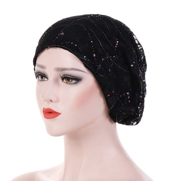 Turban Hatte Soft Bonnet SORT black