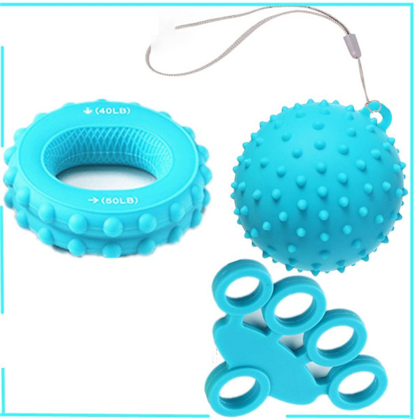 Grip Ring Trainer Finger Tension Set SININEN blue