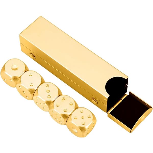 Spilterninger Polyhedriske terninger GULD Gold