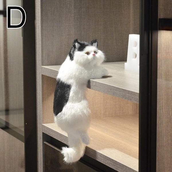 Simulering Katt Hengende Ornamenter Realistisk Dukke Dyr D
