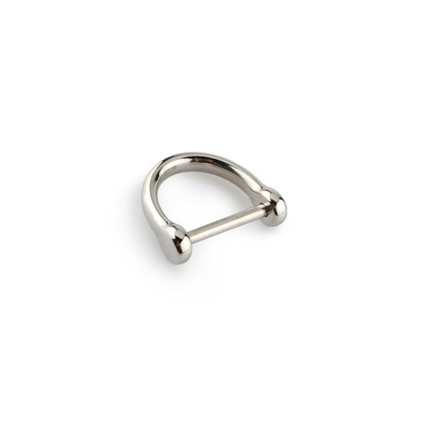 Solid karabinkrok D buestifter 13MMSHINY OVERFLATE BLANKENDE OVERFLATE 13mmShiny Surface