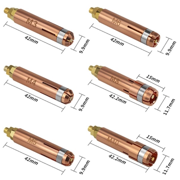 Collet Chuck Svejsebrænderstuds M3 M3 M3