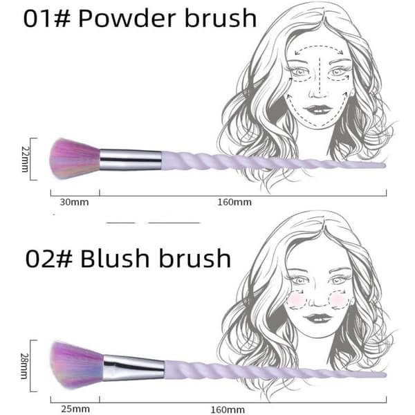 10 st Makeup Brushes Brush Kit Brush Set