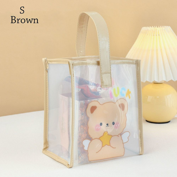 Transparent väska Axelväska BROWN S brown S