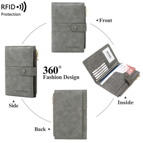 RFID Passport Cover Passport Clip RØD red