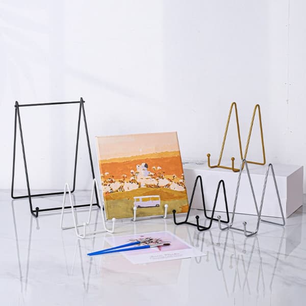Jern Display Stativ Wire Iron Easel WHITE L white L