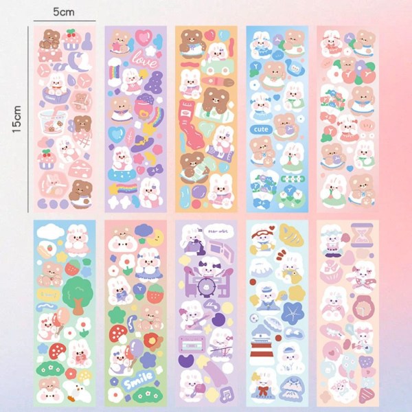 100 st Sticker Set Pack Laser Söta Stickers GG G