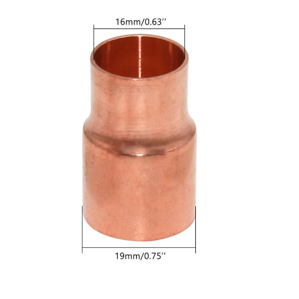 5 STK rett kobling kobberkobling 5PCS