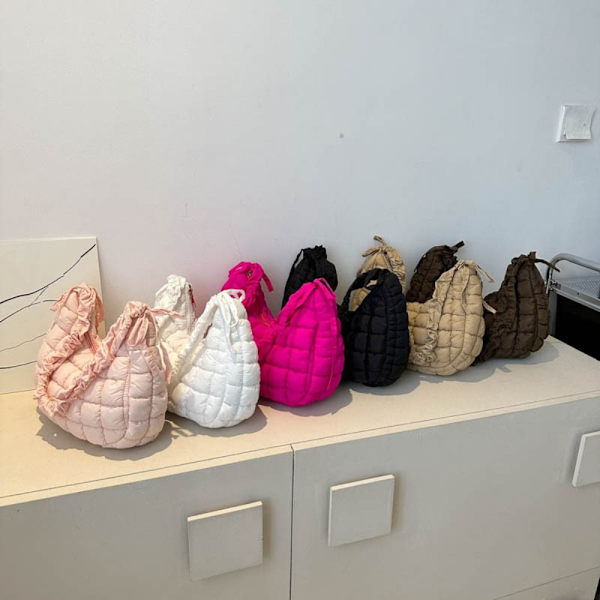 Skuldertaske Puffy Håndtaske HVID White