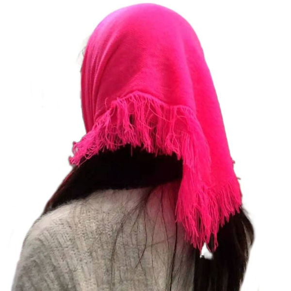Firkantet skjerf Dame skjerf ROSE RED rose red