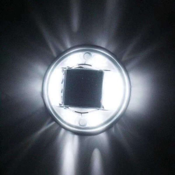 Solar Road Stud Light Trafikmarkeringslys RØD BLINKER RØD Red flashing