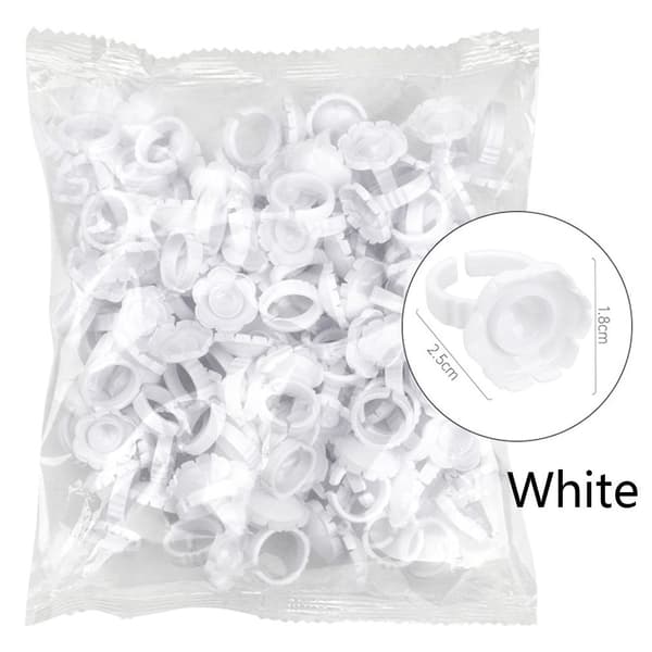100 st Limringar Ympdräkter VIT white