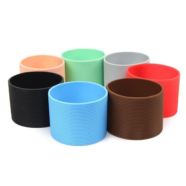 Pullon suojukset Silicone Cup Sleeve läpinäkyvä läpinäkyvä transparent