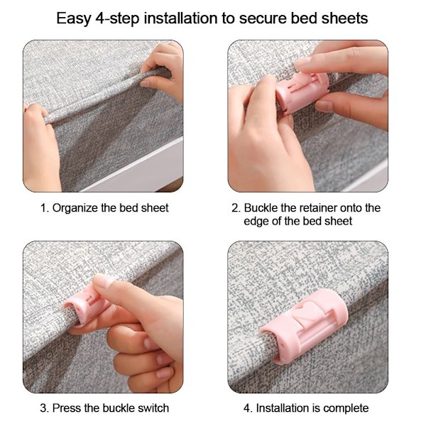 8 stk Dynetrekk Clips Teppeholder C C C