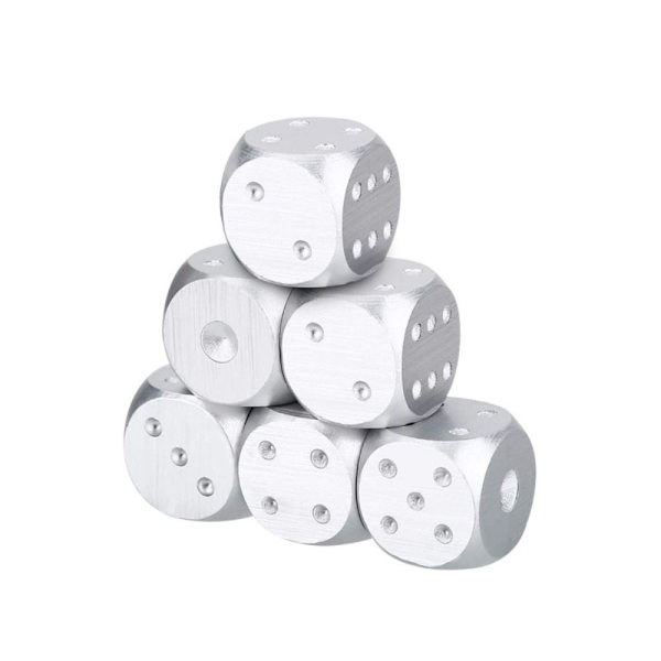 Peli Dice Polyhedral Dice SILVER Silver